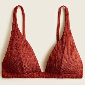 GUC J. Crew Textured Plunge V-neck Bikini Top - Size M